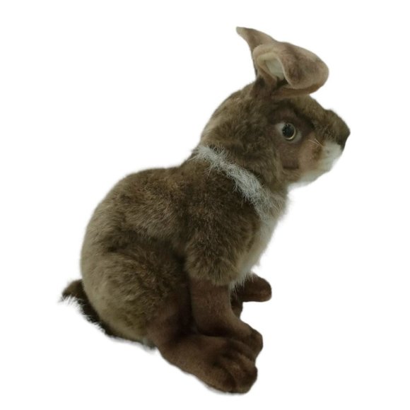 Vintage Stuffed Bunny Rabbit, Hansa Plush, Stuffed Animal, Thomas Boland, 12 in - Picture 9 of 9
